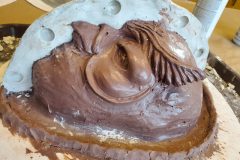 Clay Sculpt and Side of 2-Part Gypsum Cement Mold