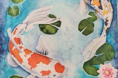 Silk Painting - Koi